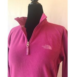 North Face Pink Fleece Pullover